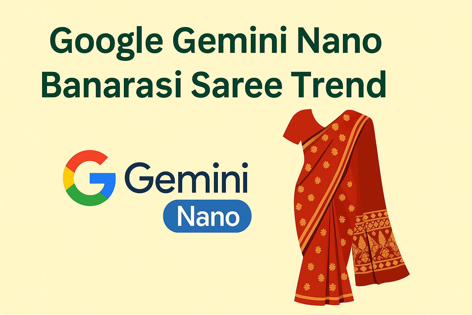Google Gemini Nano Banana Saree Trend in 2025