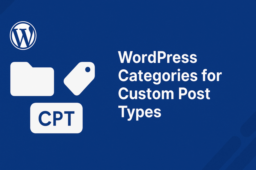 WordPress guide to create multiple custom post types with categories and tags